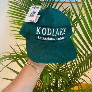 Vintage Kodiaks Lethbridge College Snapback Hat Cap The Game NWT